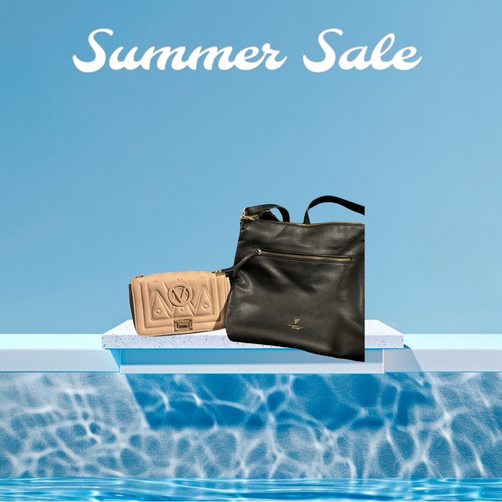 Fiorelli black pebbled bag and fashion cream quilted bag bundle of two